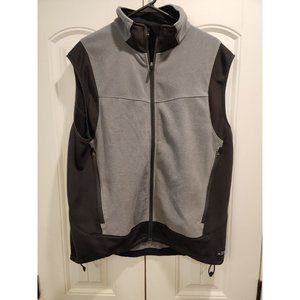 REI Men's Packable Hiking Multi Pocket Lightweight Full Zip Fleece Vest Gray XL